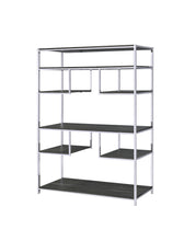 Load image into Gallery viewer, Vonara - Bookshelf - Chrome / Gray / Oak