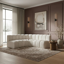Load image into Gallery viewer, Arc - Boucle Fabric 4 Piece Corner Modular Sofa