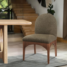 Load image into Gallery viewer, Waldorf - Boucle Dining Side Chair With Brown Legs
