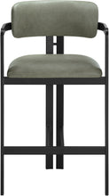 Load image into Gallery viewer, Aurum - Vegan Leather Upholstered Counter Stool With Graphite Black Base