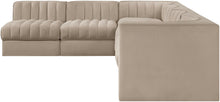 Load image into Gallery viewer, Rummi - Velvet Performance Fabric Upholstered 6 Piece Modular Sectional