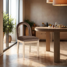 Load image into Gallery viewer, Conrad - Velvet Dining Chair With Natural Legs