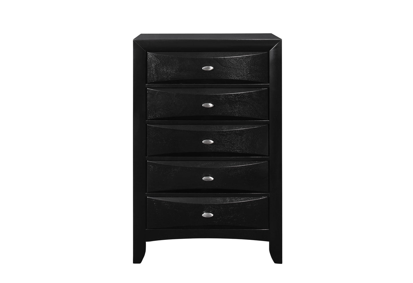 Linda - 5 Piece Full Bedroom Set - Black