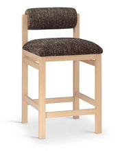 Load image into Gallery viewer, Roundhill - Fabric Counter Stool - Natural Frame