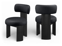 Load image into Gallery viewer, Atelier - Vegan Leather Upholstered Dining Chair (Set of 2) - Black Frame