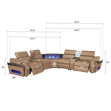 Load image into Gallery viewer, Nova - Sectional With Bluetooth Speaker, LED And Lifting Wine Cabinet
