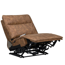 Load image into Gallery viewer, Kyra - Armless Recliner With Power Headrest, Footrest, Massage, Heat - Saddle