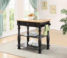 Load image into Gallery viewer, Avondale - Kitchen Island - Light Brown / Black