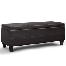 Load image into Gallery viewer, Avalon - Lift Top Rectangular Storage Ottoman - Tanners Brown