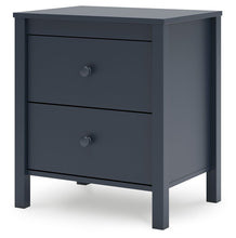 Load image into Gallery viewer, Simmenfort - Two Drawer Night Stand - Navy Blue