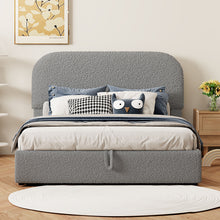 Load image into Gallery viewer, Upholstered Platform Bed With Hydraulic Storage System