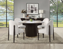 Load image into Gallery viewer, Clayten - Around Dining Table - Marble / Espresso