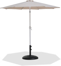 Load image into Gallery viewer, Fiji - Aluminum Patio Umbrella With Round Black And White Base