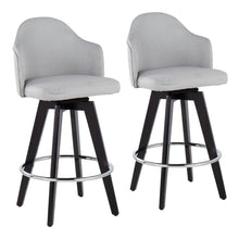 Load image into Gallery viewer, Ahoy - Contemporary Fixed Height Counter Stool With Round Footrest (Set of 2)