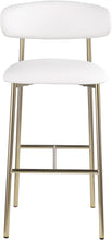 Load image into Gallery viewer, Lupita - Vegan Leather Upholstered Bar Stool With Brushed Gold Frame (Set of 2)