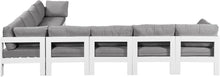 Load image into Gallery viewer, Nizuc - Outdoor Patio 8 Piece Modular Sectional With White Frame