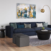 Load image into Gallery viewer, Rockwood - Upholstered Cube Storage Ottoman With Tray
