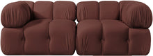 Load image into Gallery viewer, Orin - Velvet Performance Fabric Upholstered 2 Piece Modular Sofa (2 Corner Chairs)