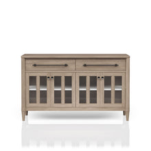 Load image into Gallery viewer, Power Ready - Buffet With Glass Cabinet Doors - Sand