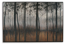 Load image into Gallery viewer, Philyra - Wall Art - Black / Orange / Silver