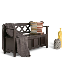 Load image into Gallery viewer, Amherst - Entryway Storage Bench - Hickory Brown