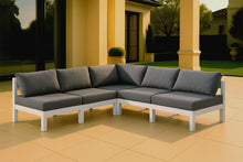Load image into Gallery viewer, Nizuc - Outdoor Patio 5 Piece Modular Sectional With White Frame