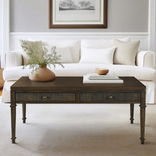 Load image into Gallery viewer, Fluted - 2 Drawer Coffee Table - Brown