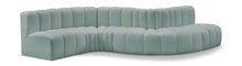 Load image into Gallery viewer, Arc - Faux Leather 6 Piece Curved Modular Sofa