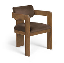 Load image into Gallery viewer, Sacha - Velvet Dining Chair With Brown Base (Set of 2)