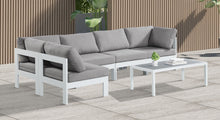 Load image into Gallery viewer, Nizuc - Outdoor Patio 5 Piece Modular Sectional With White Frame