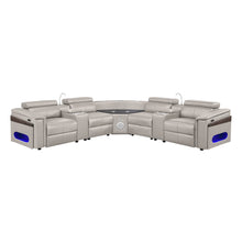 Load image into Gallery viewer, Nova - Sectional With Bluetooth Speaker, LED And Lifting Wine Cabinet