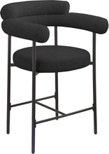 Load image into Gallery viewer, Blake - Counter Stool With Black Base (Set of 2)