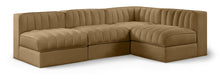 Load image into Gallery viewer, Rummi - Armless Velvet Performance Fabric Upholstered 4 Piece Modular Sectional