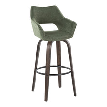 Load image into Gallery viewer, Mustang - Contemporary Fixed Height Barstool With Swivel With Round Footrest (Set of 2)
