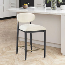 Load image into Gallery viewer, Riccio - Stool - Black And Gold Frame