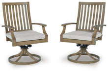 Load image into Gallery viewer, Rainier Ranch - Swivel Chair With Cushion (Set of 2) - Brown / Beige