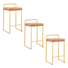 Load image into Gallery viewer, Fuji - Contemporary / Glam Design Counter Stool (Set of 2)