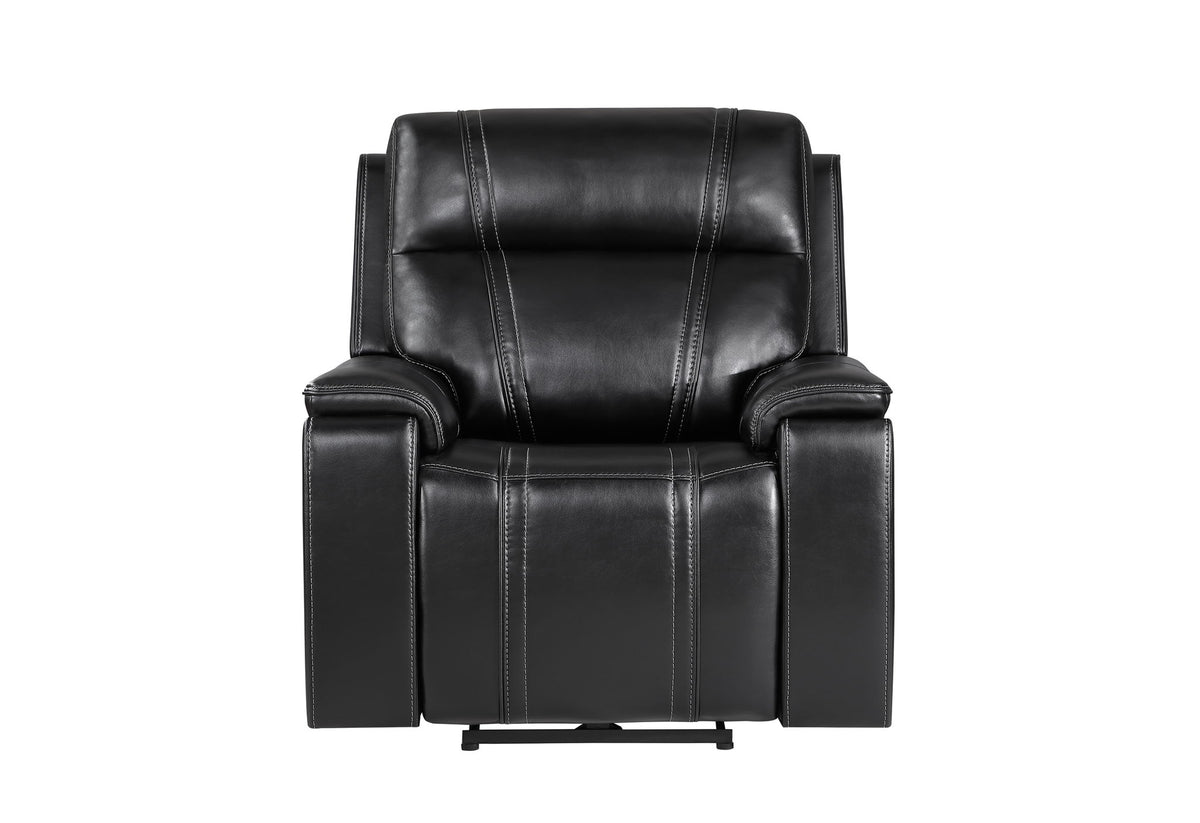 U8880 - 3 Piece Living Room Set (Power Reclining Sofa / Power Console Reclining Loveseat / Power Recliner) - Black
