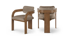 Load image into Gallery viewer, Cedra - Velvet Performance Fabric Upholstered Dining Chair (Set of 2) - Brown Frame