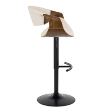 Load image into Gallery viewer, Curvo - Mid Century Modern Adjustable Barstool With Swivel & Rounded T Footrest (Set of 2)