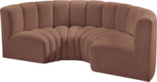 Load image into Gallery viewer, Arc - Faux Leather 4 Piece U-Shaped Modular Sofa