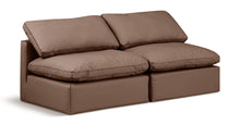 Load image into Gallery viewer, Indulge - Faux Leather 2 Seat Modular Armless Sofa