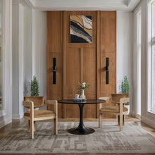 Load image into Gallery viewer, Sacha - Velvet Dining Chair With Natural Base (Set of 2) - Saddle