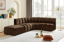 Load image into Gallery viewer, Arc - Velvet 5 Piece Corner Modular Sofa