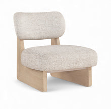 Load image into Gallery viewer, Vetra - Linen Textured Fabric Upholstered Accent Chair With Natural Base