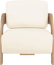 Load image into Gallery viewer, Cedra - Velvet Performance Fabric Upholstered Accent Chair - Natural Frame