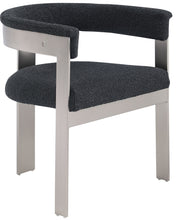 Load image into Gallery viewer, Romeo - Boucle Dining Chair With Silver Base (Set of 2)