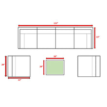 Load image into Gallery viewer, Outdoor Wicker Seating Group With Cushions