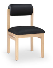 Load image into Gallery viewer, Roundhill - Faux Leather Dining Chair (Set of 2) - Natural Frame