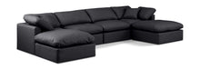 Load image into Gallery viewer, Indulge - Faux Leather 6 Piece Modular Double Chaise Sectional